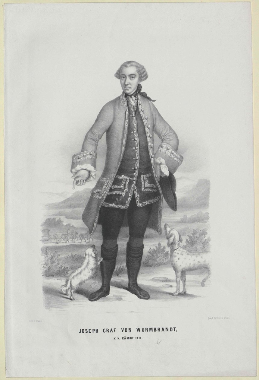 Joseph hrabě Wurmbrand od Artist Unknown