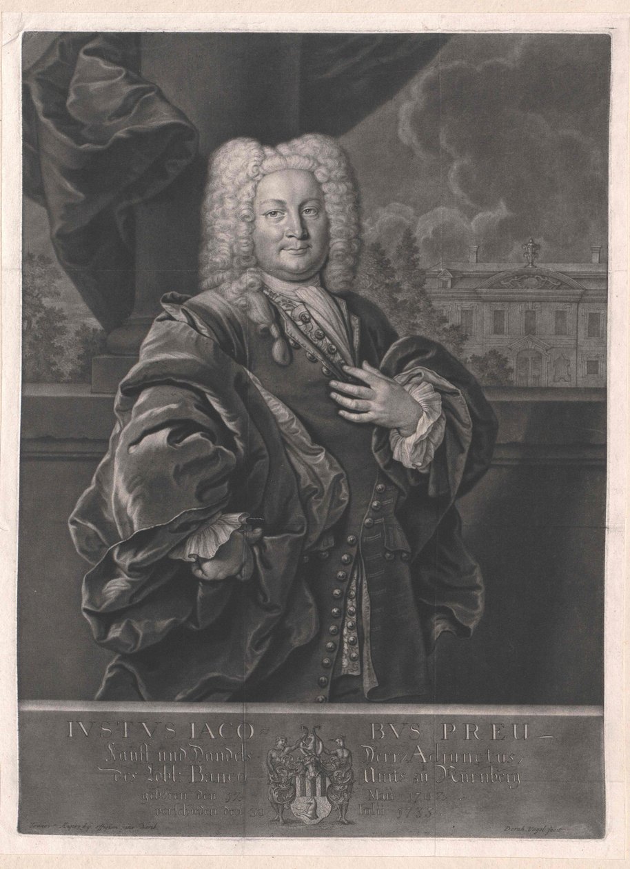 Justus Jacob Preu od Artist Unknown