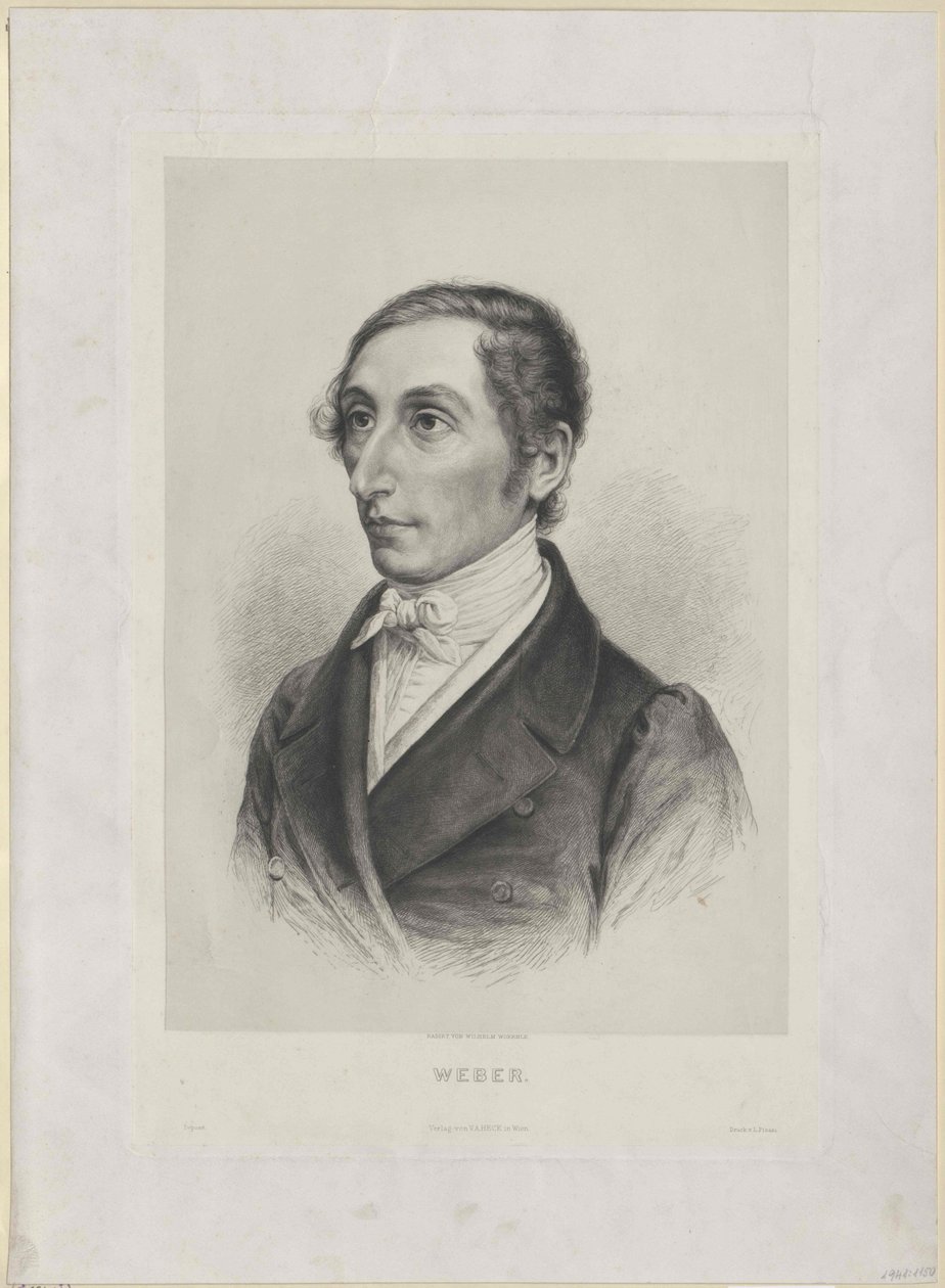 Karl Maria von Weber (tisk) od Artist Unknown