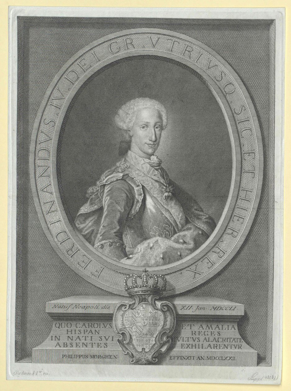 Král sicilský Ferdinand I. od Artist Unknown