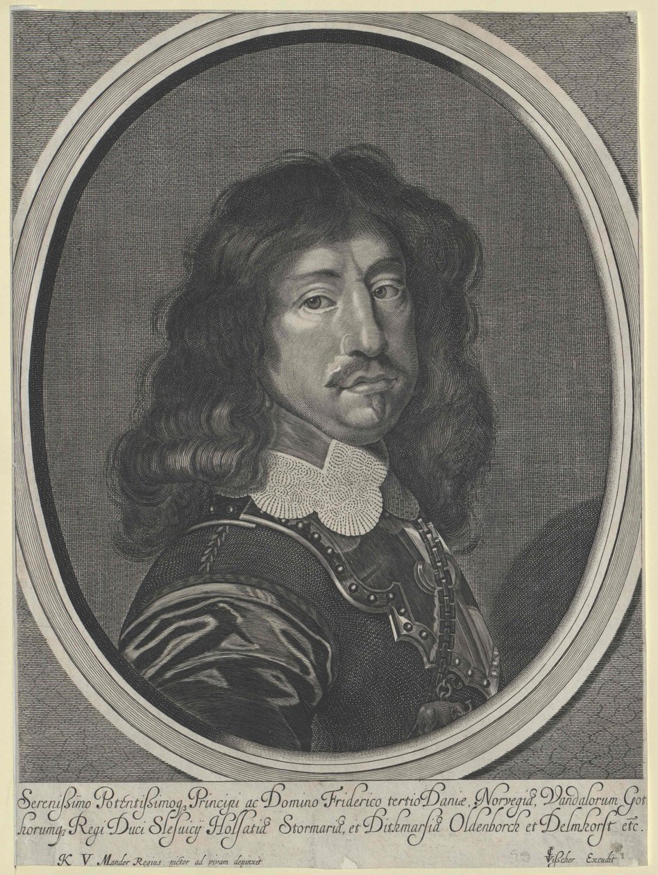 Dánský král Frederic III od Artist Unknown