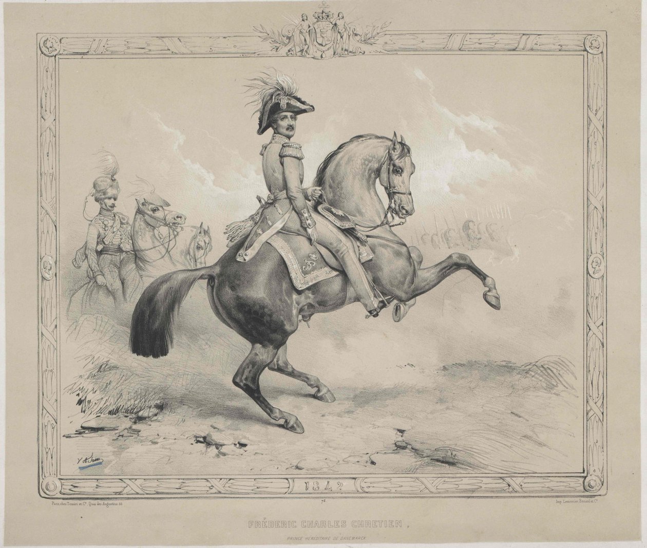 Dánský král Fridrich VII. od Artist Unknown
