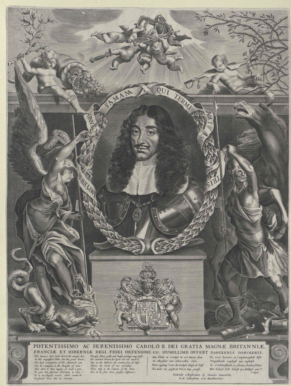 Anglický král Karel II. od Artist Unknown