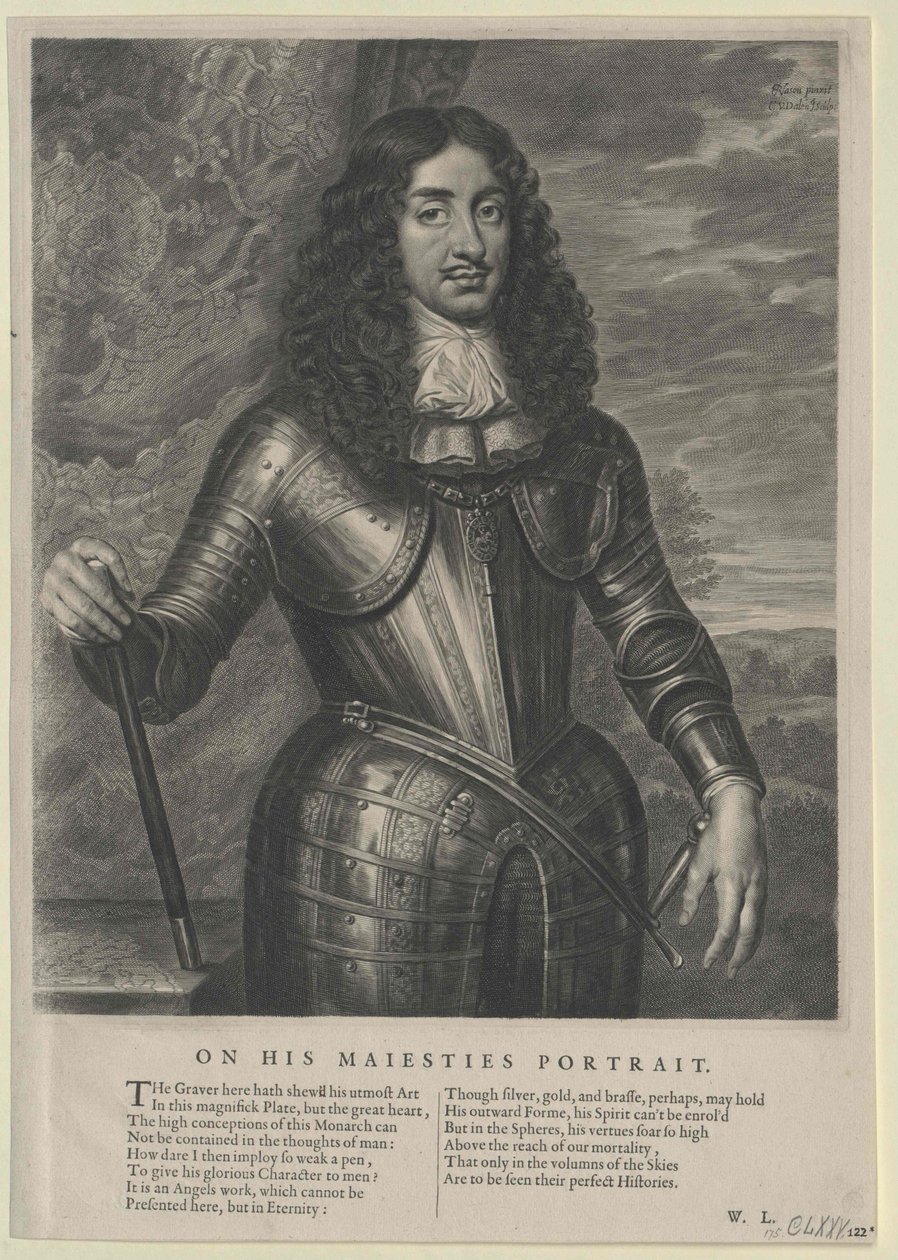 Anglický král Karel II. od Artist Unknown