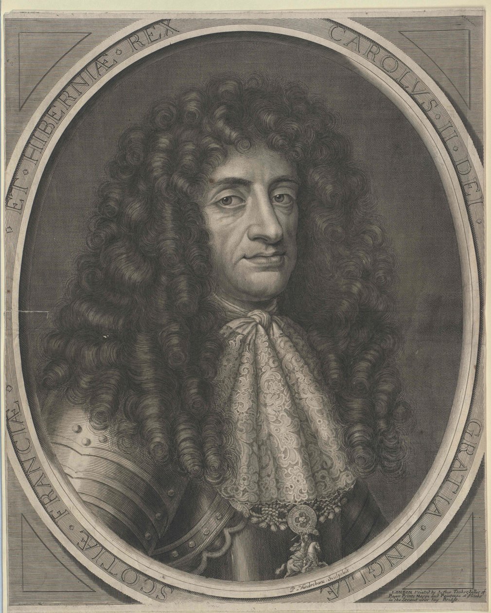 Anglický král Karel II. od Artist Unknown