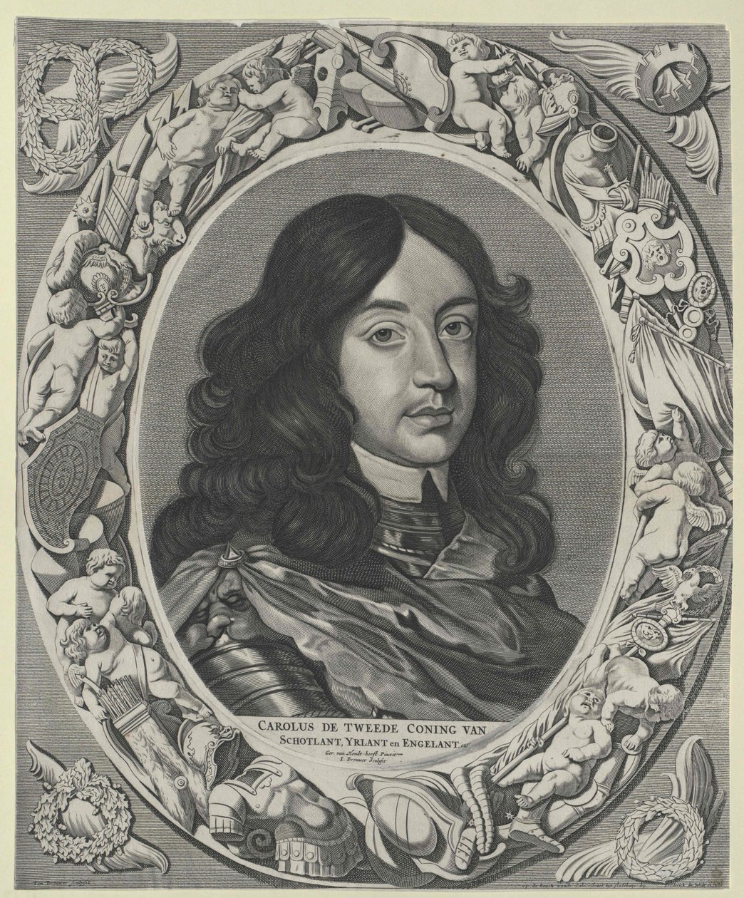 Anglický král Karel II. od Artist Unknown