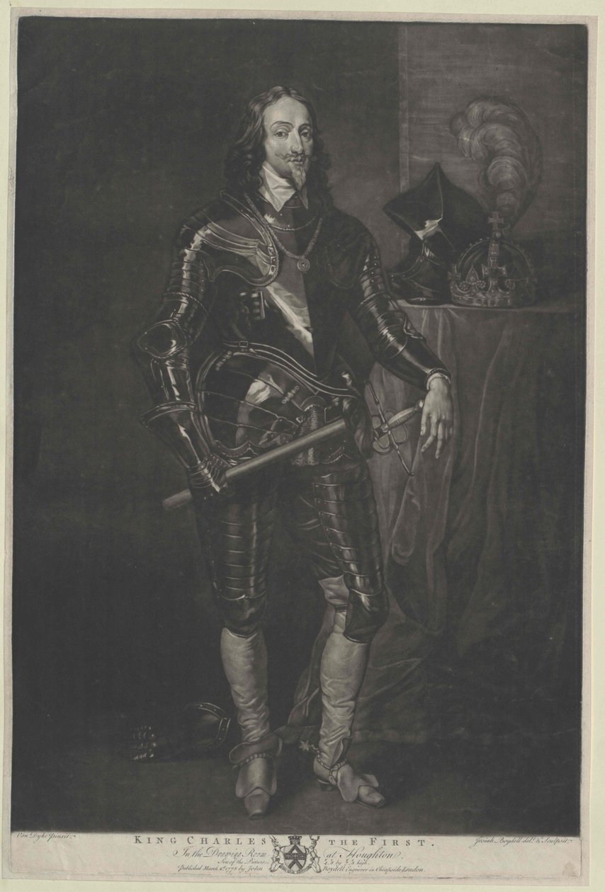 Anglický král Karel I. od Artist Unknown