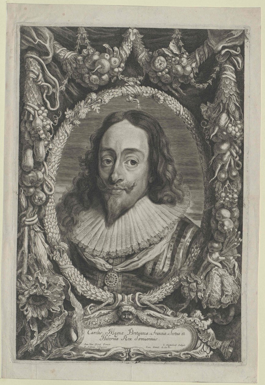 Anglický král Karel I. od Artist Unknown