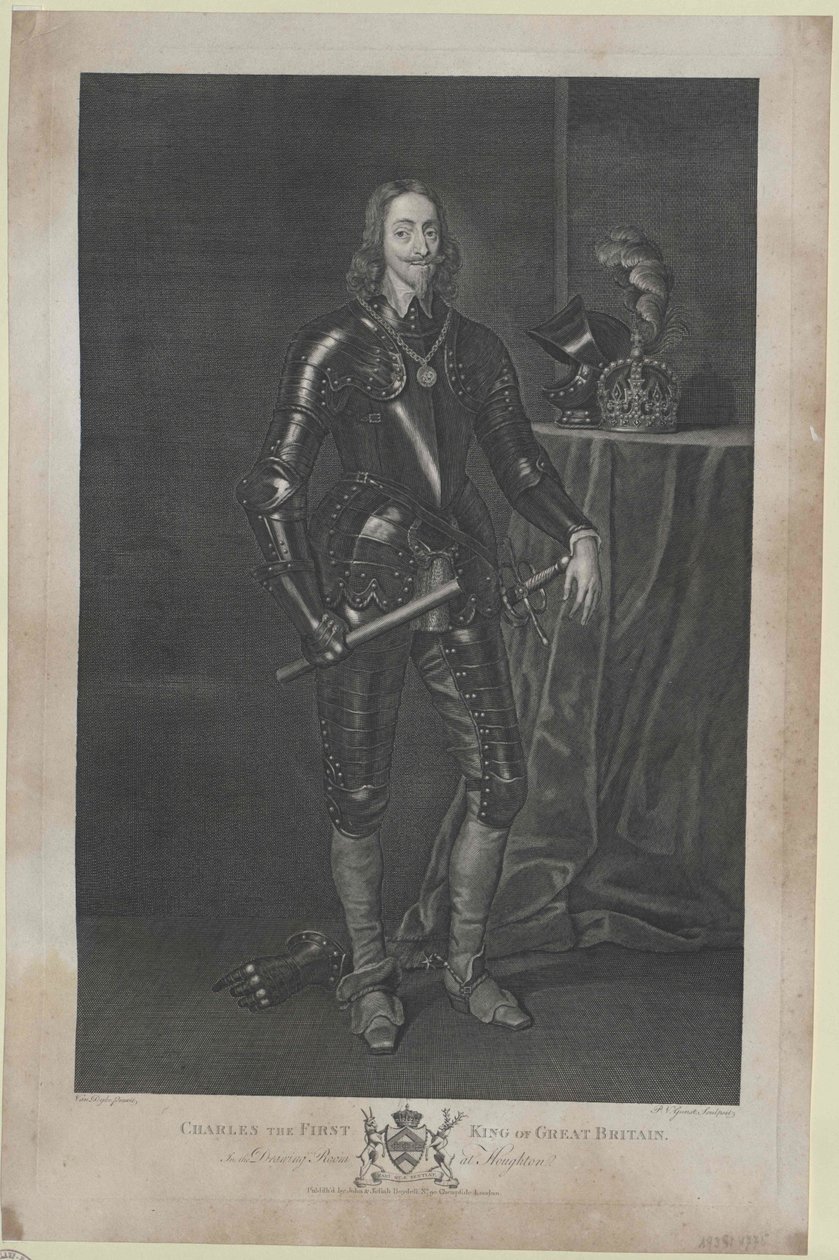 Anglický král Karel I. od Artist Unknown