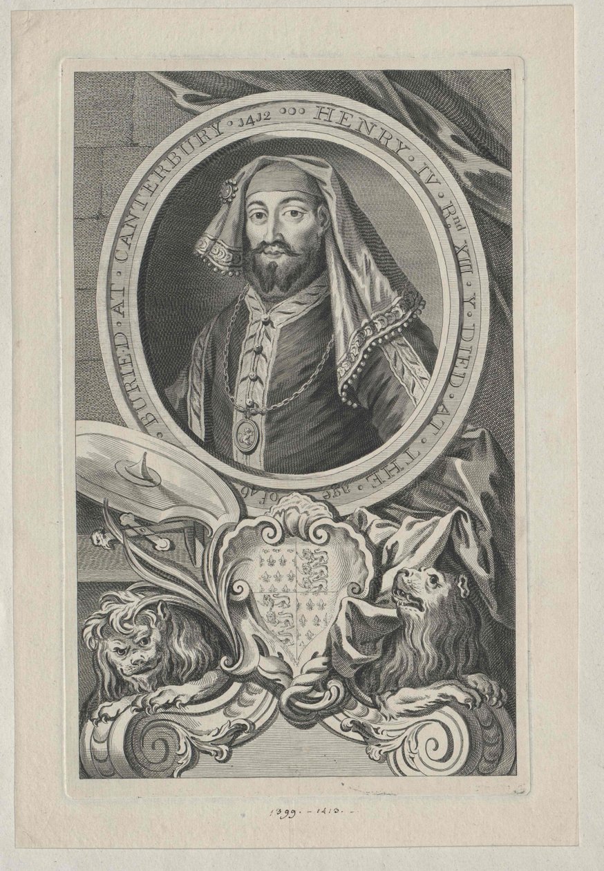Anglický král Jindřich IV. od Artist Unknown