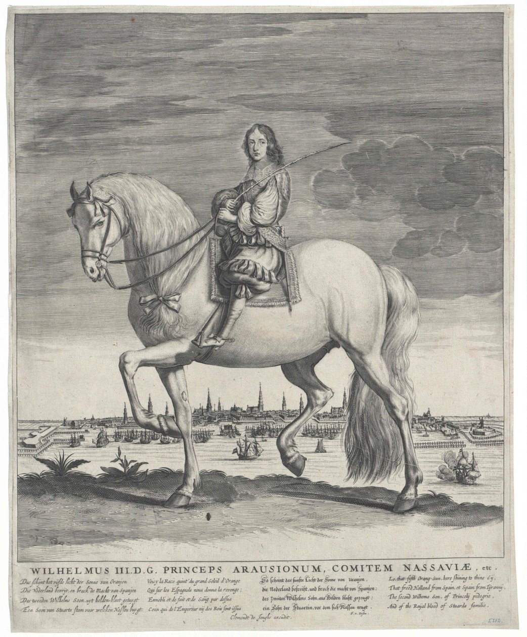 Anglický král Vilém III. od Artist Unknown