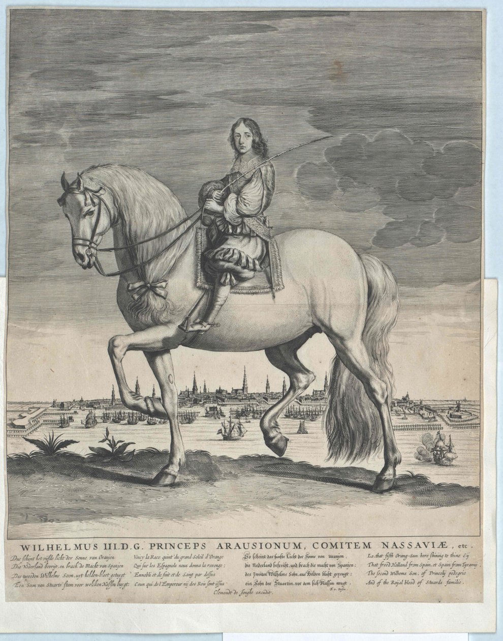 Anglický král Vilém III. od Artist Unknown