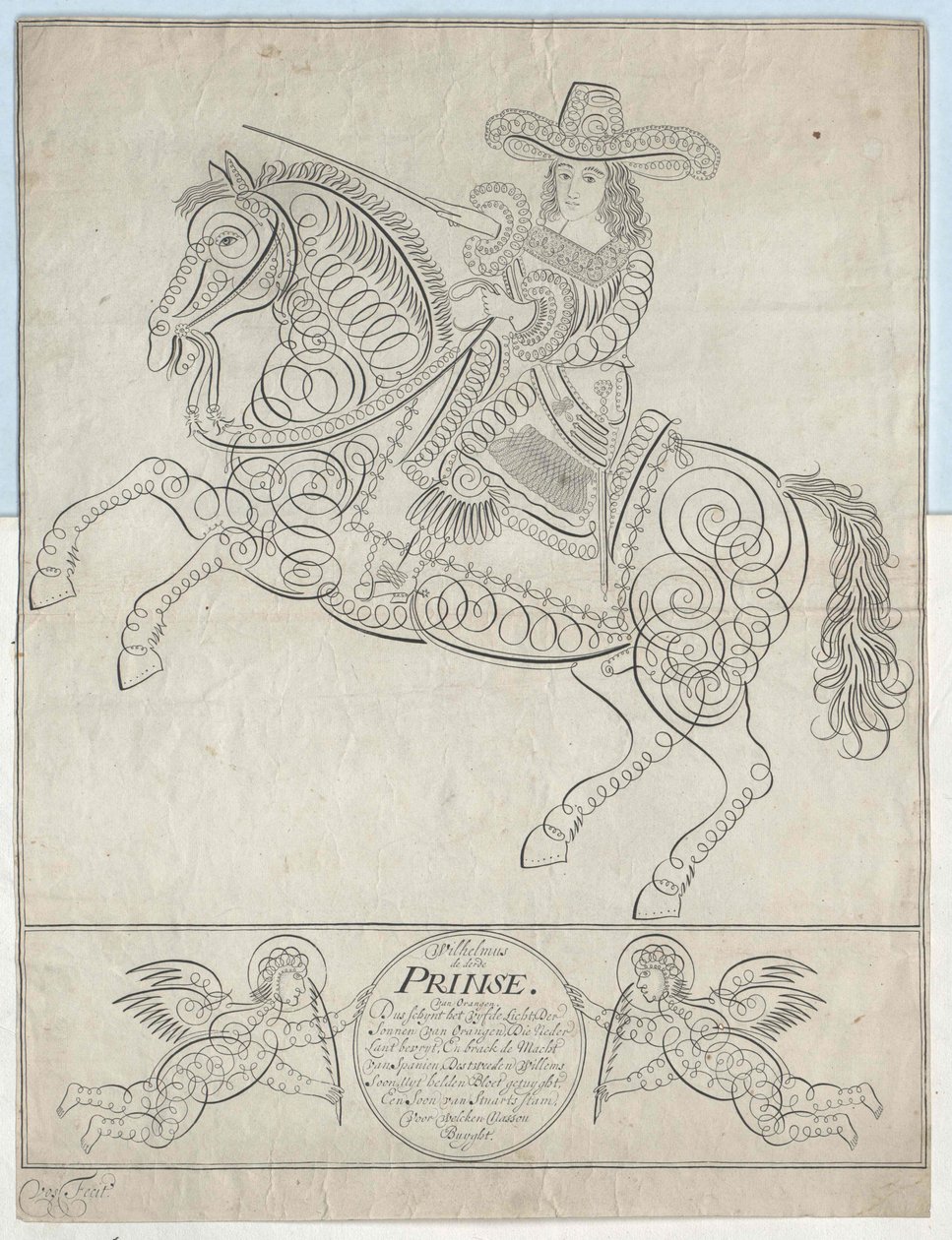 Anglický král Vilém III. od Artist Unknown