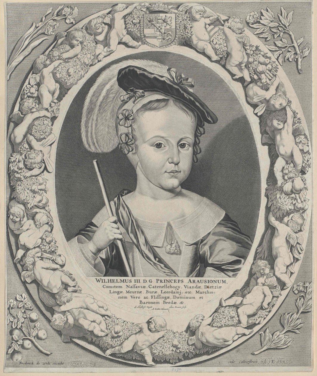 Anglický král Vilém III. od Artist Unknown