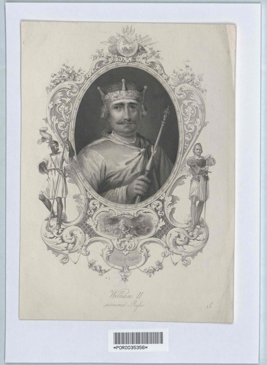 Anglický král William II (tisk) od Artist Unknown