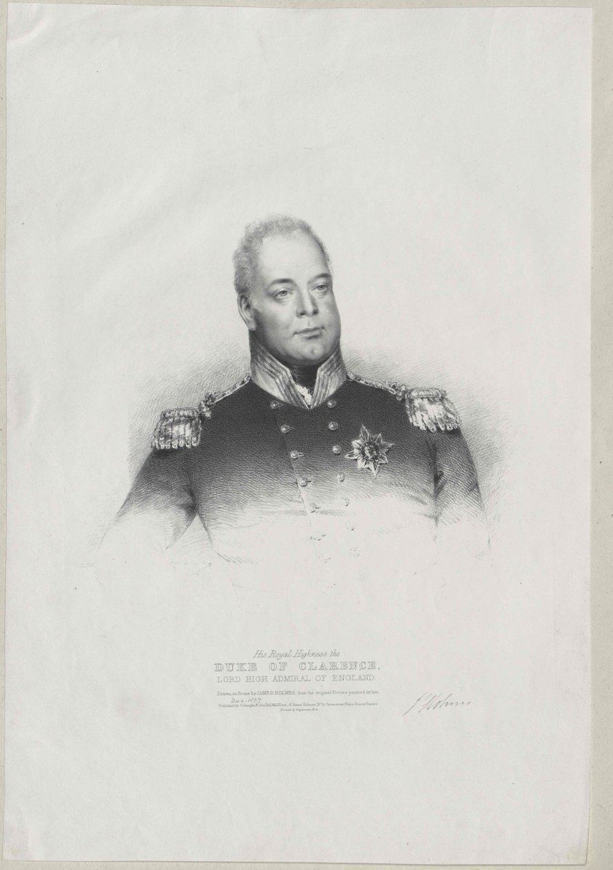 Anglický král Vilém IV. od Artist Unknown