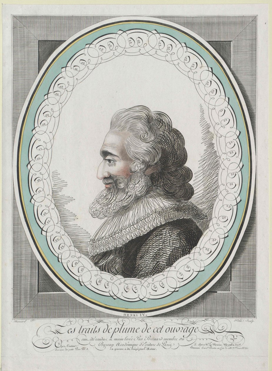 Francouzský král Jindřich IV. od Artist Unknown