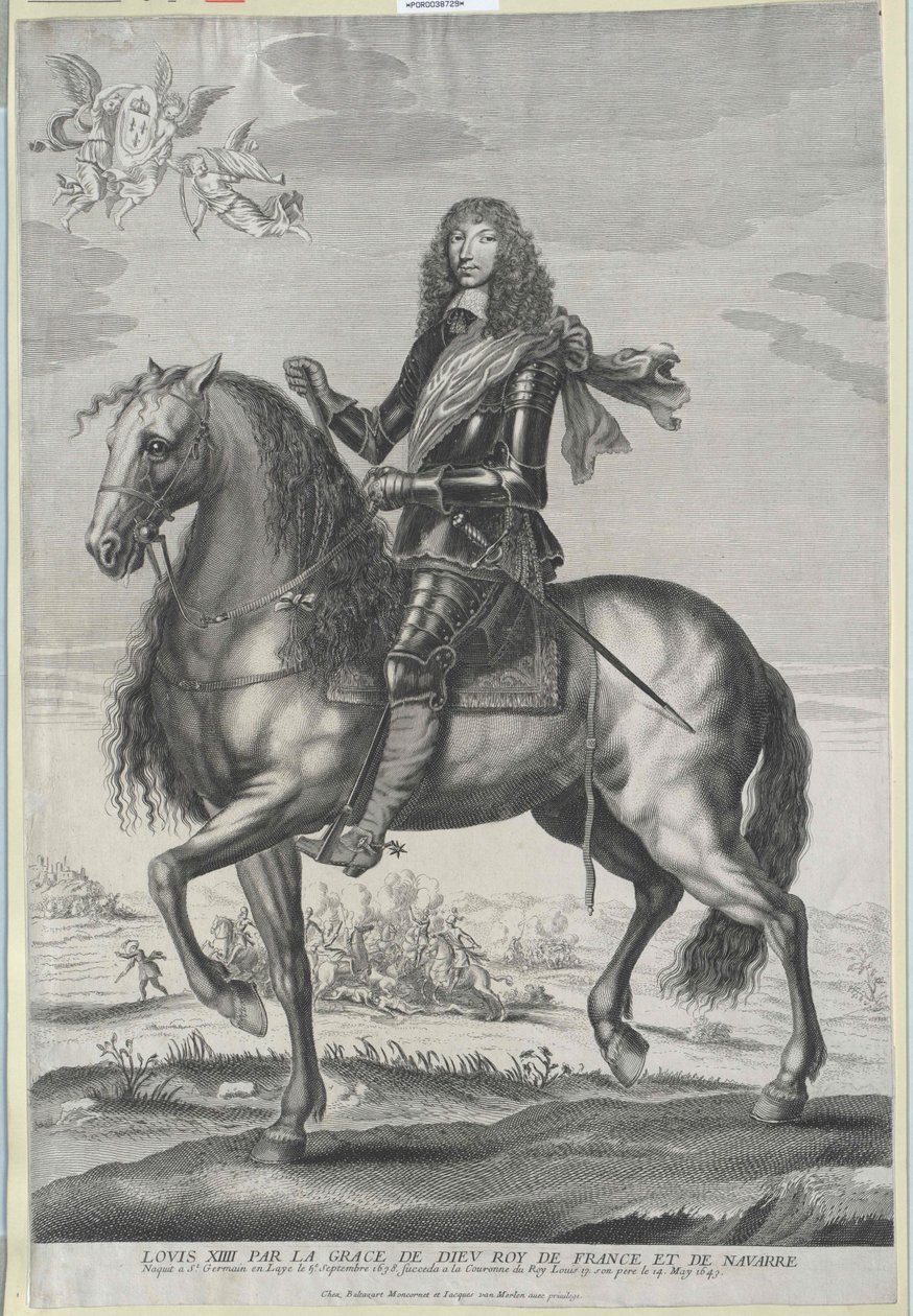 Francouzský král Ludvík XIV. od Artist Unknown