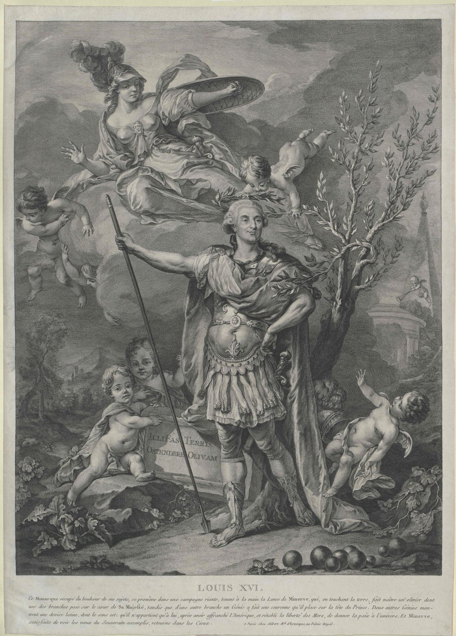 Francouzský král Ludvík XVI. od Artist Unknown