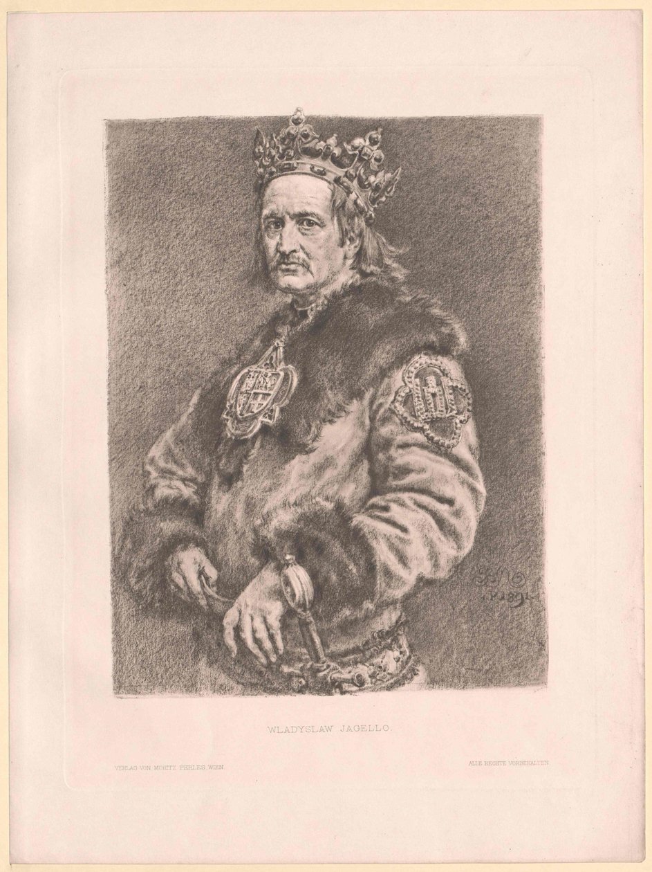 Polský král Vladislav II. od Artist Unknown