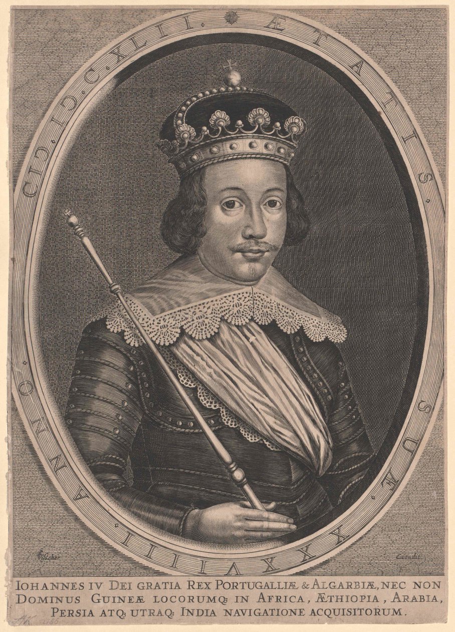 Portugalský král Johann IV. od Artist Unknown