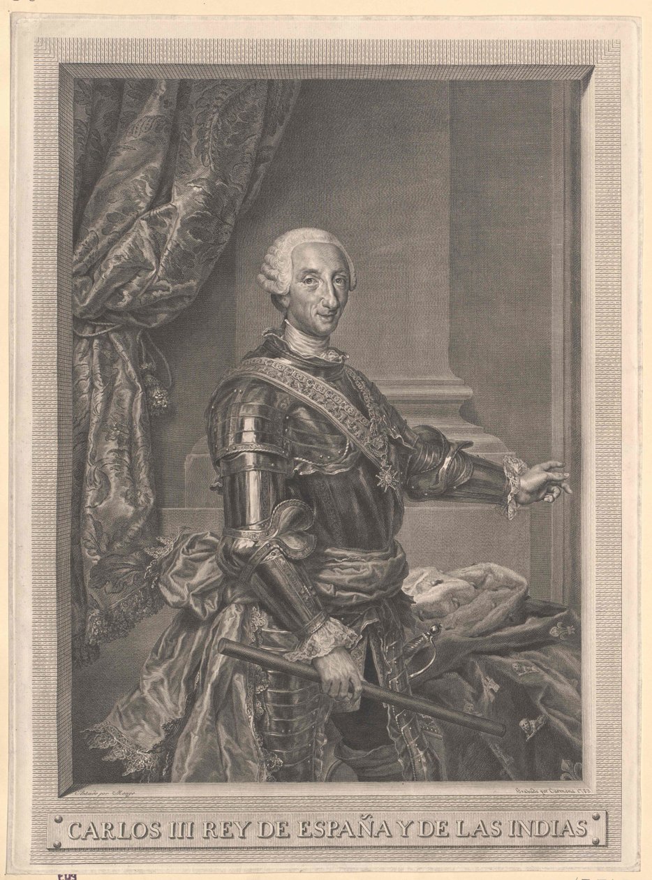 Španělský král Karel III. od Artist Unknown