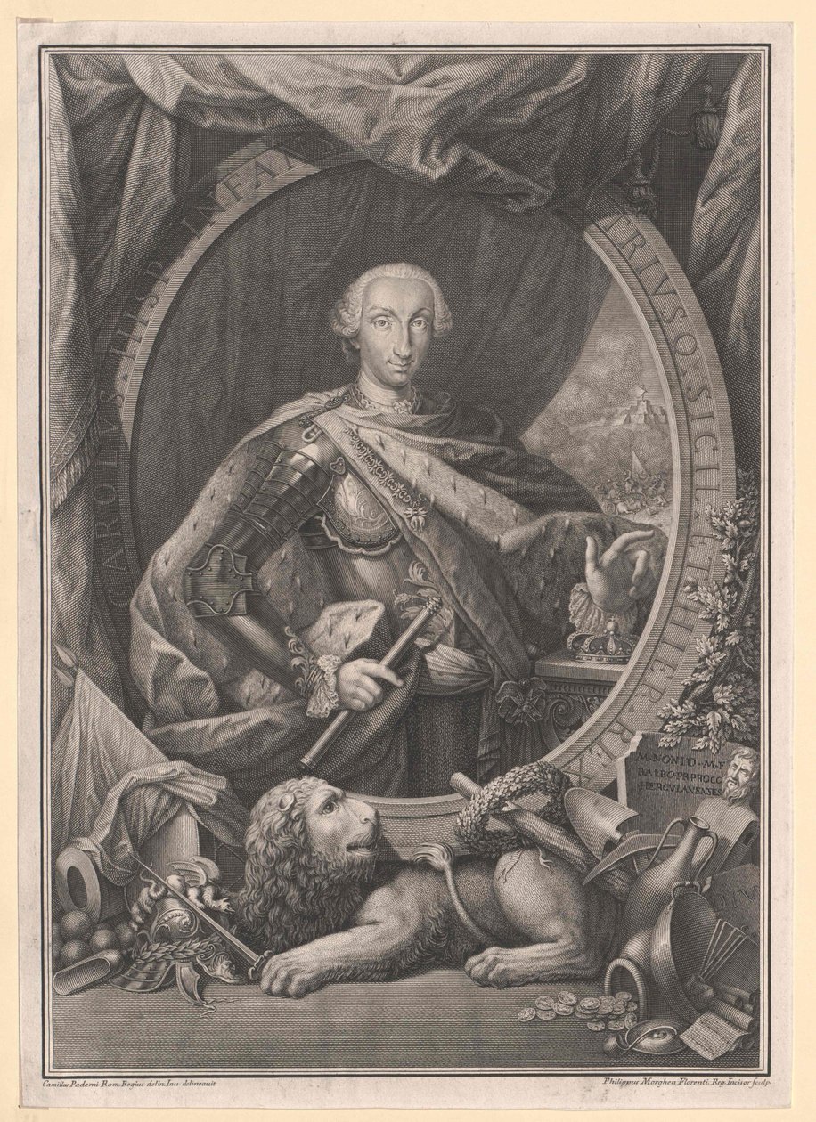 Španělský král Karel III. od Artist Unknown