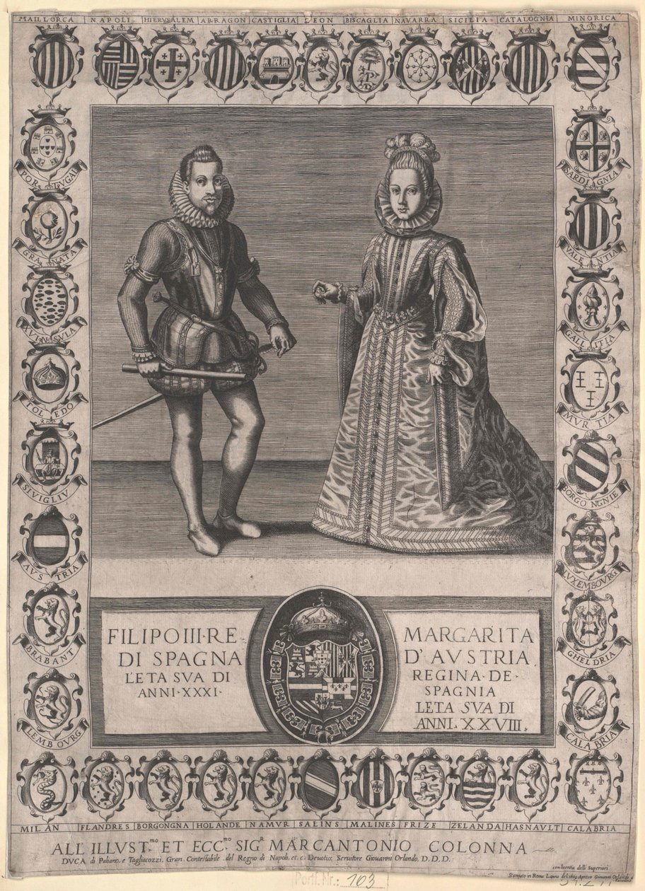 Španělský král Filip III. od Artist Unknown