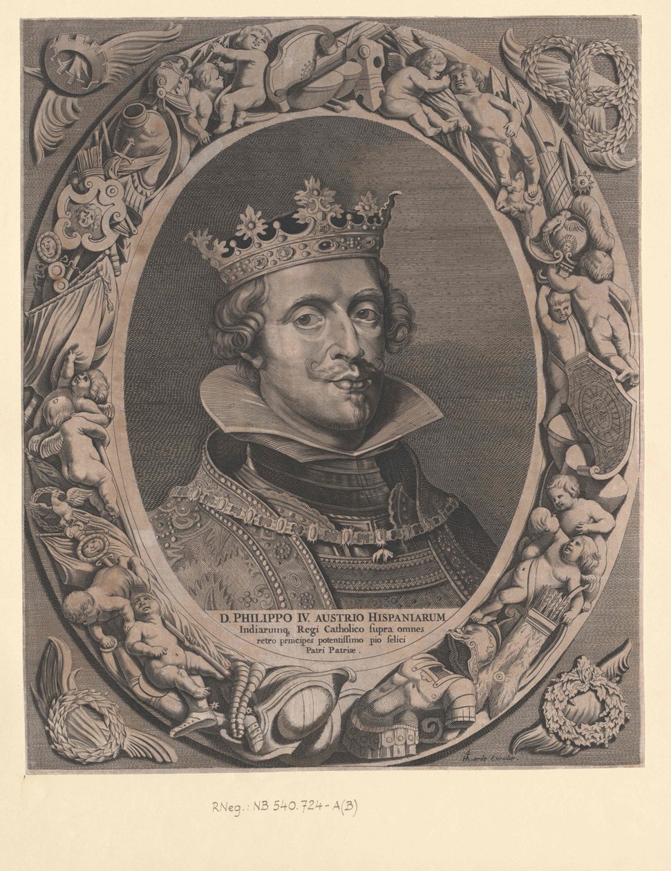 Španělský král Filip IV. od Artist Unknown