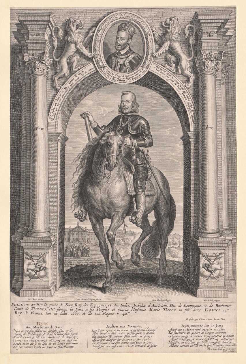 Španělský král Filip IV. od Artist Unknown