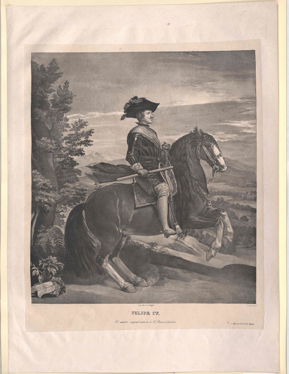 Španělský král Filip IV. od Artist Unknown