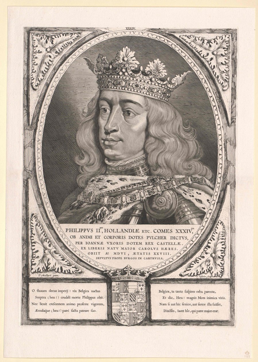 Španělský král Filip I. od Artist Unknown