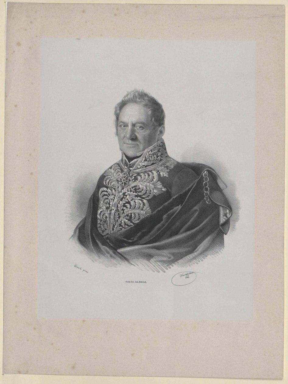 Klemens hrabě Brandis (tisk) od Artist Unknown