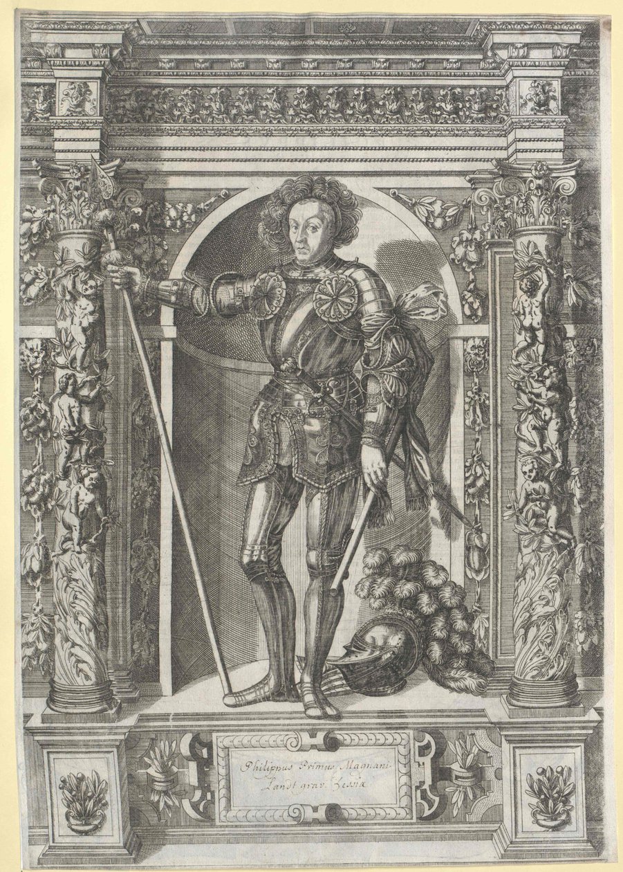 zemský hessenský vévoda Filip I. vznešený od Artist Unknown