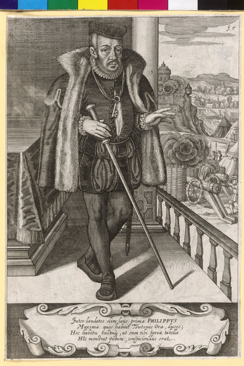 zemský hessenský vévoda Filip I. vznešený od Artist Unknown