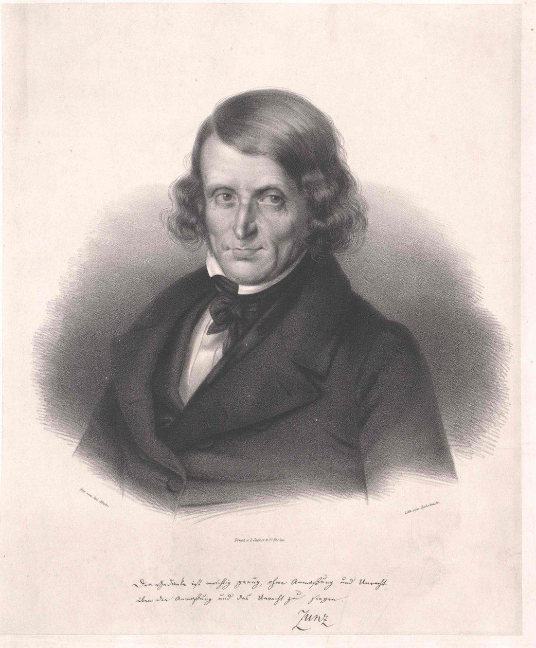 Leopold Zunz (tisk) od Artist Unknown