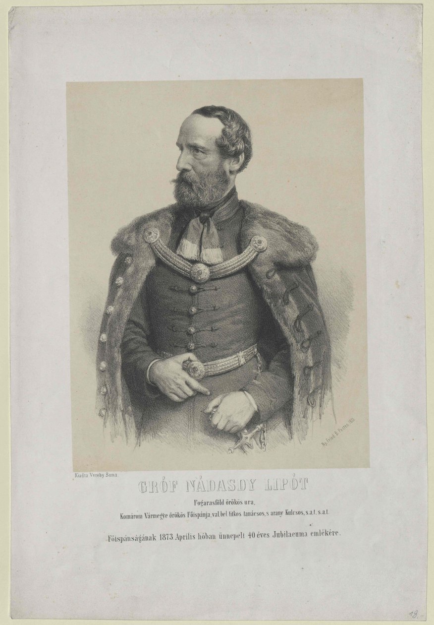 Leopold hrabě Nadasdy-Nadasd-Fogaras od Artist Unknown