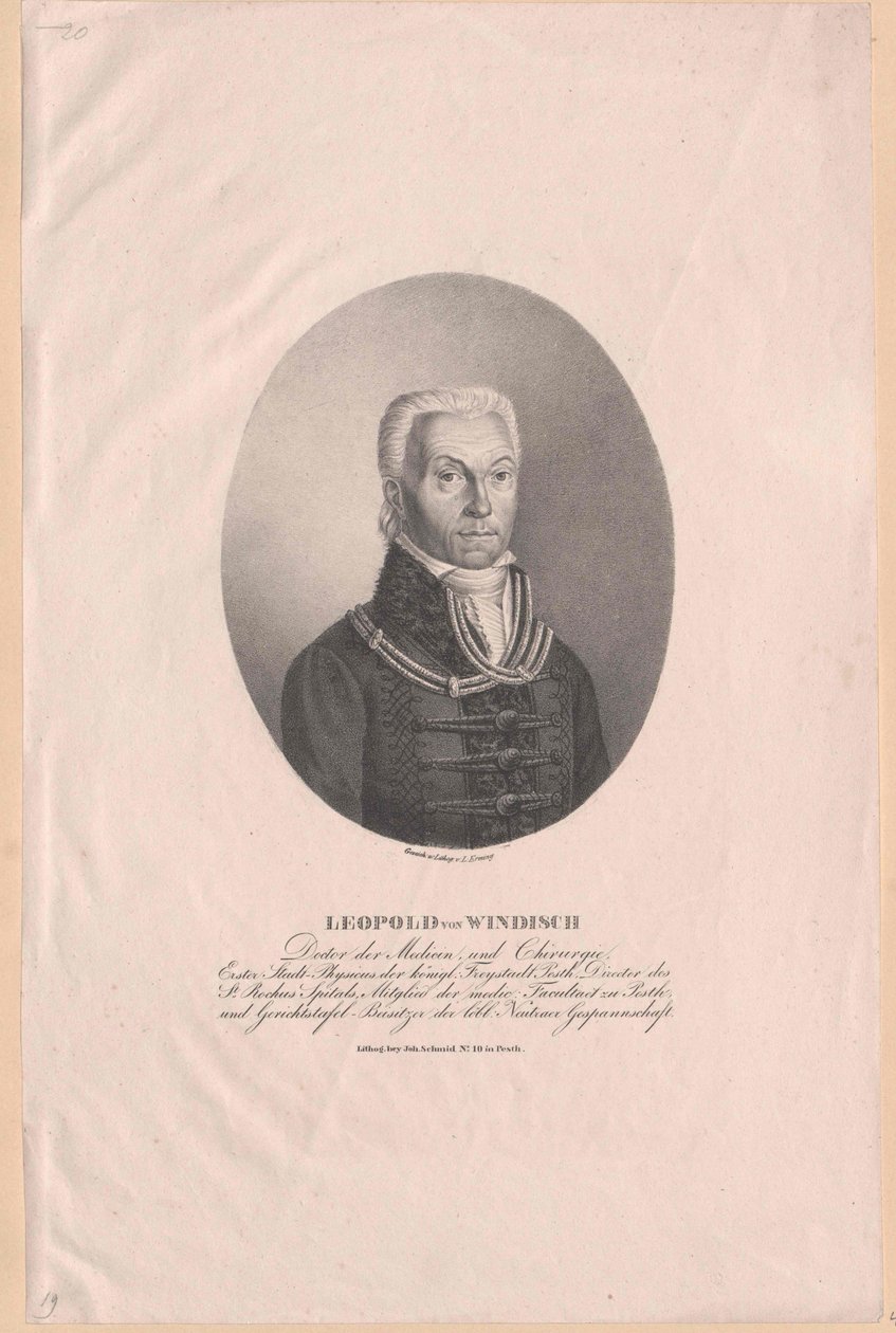 Leopold von Windish (tisk) od Artist Unknown