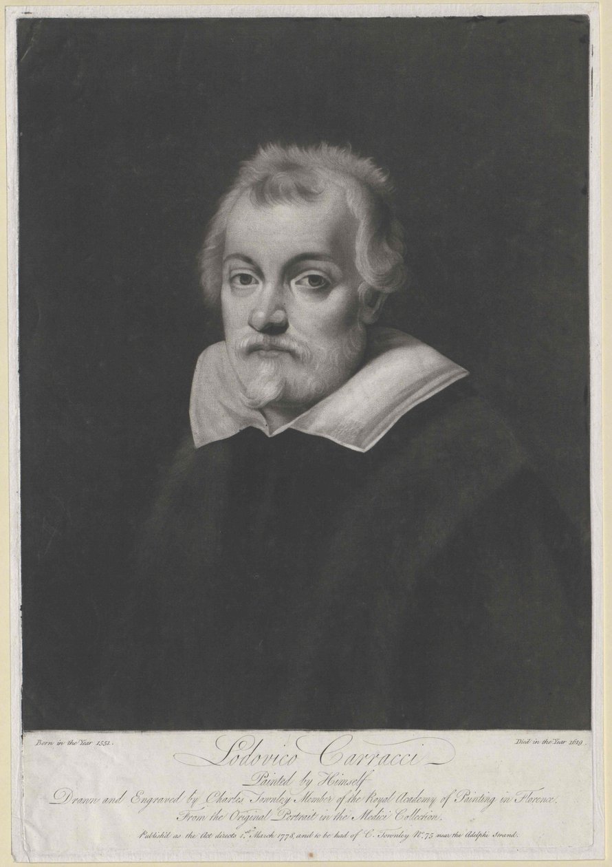 Lodovico Carracci (tisk) od Artist Unknown