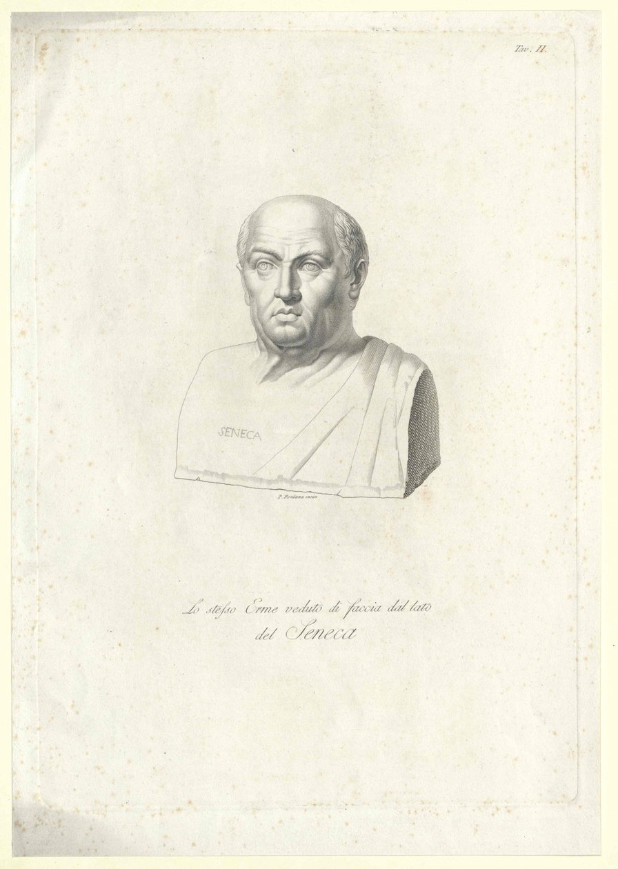 Lucius Annaeus Seneca (tisk) od Artist Unknown