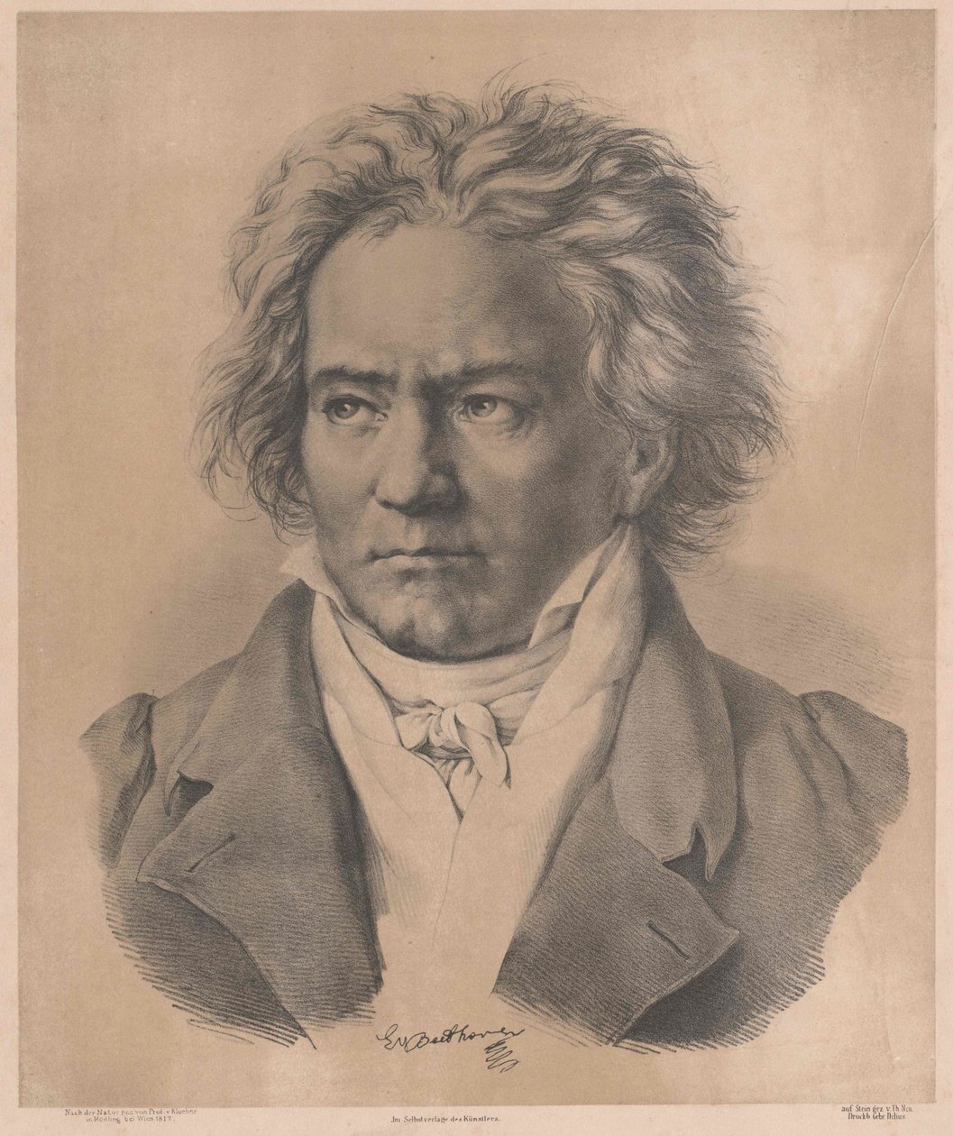 Ludwig van Beethoven (tisk) od Artist Unknown