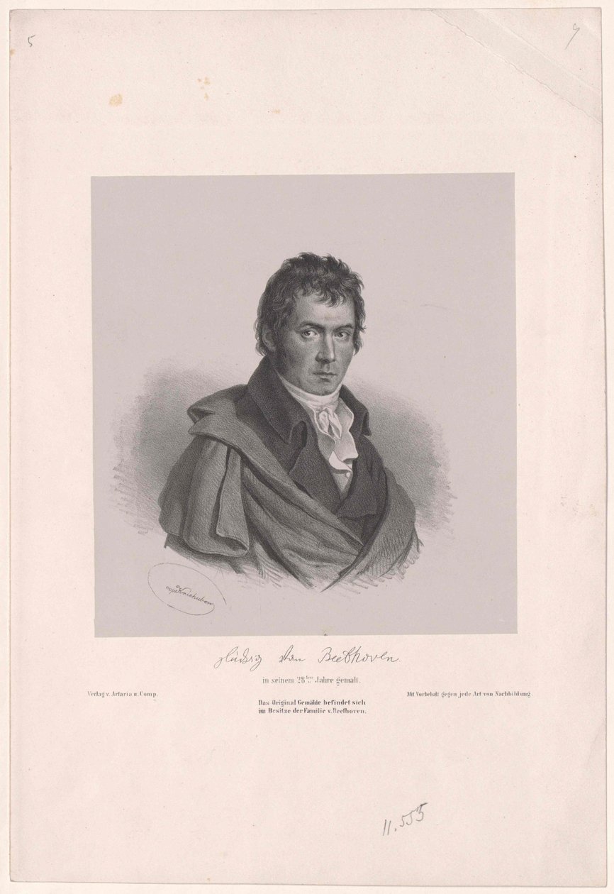 Ludwig van Beethoven od Artist Unknown