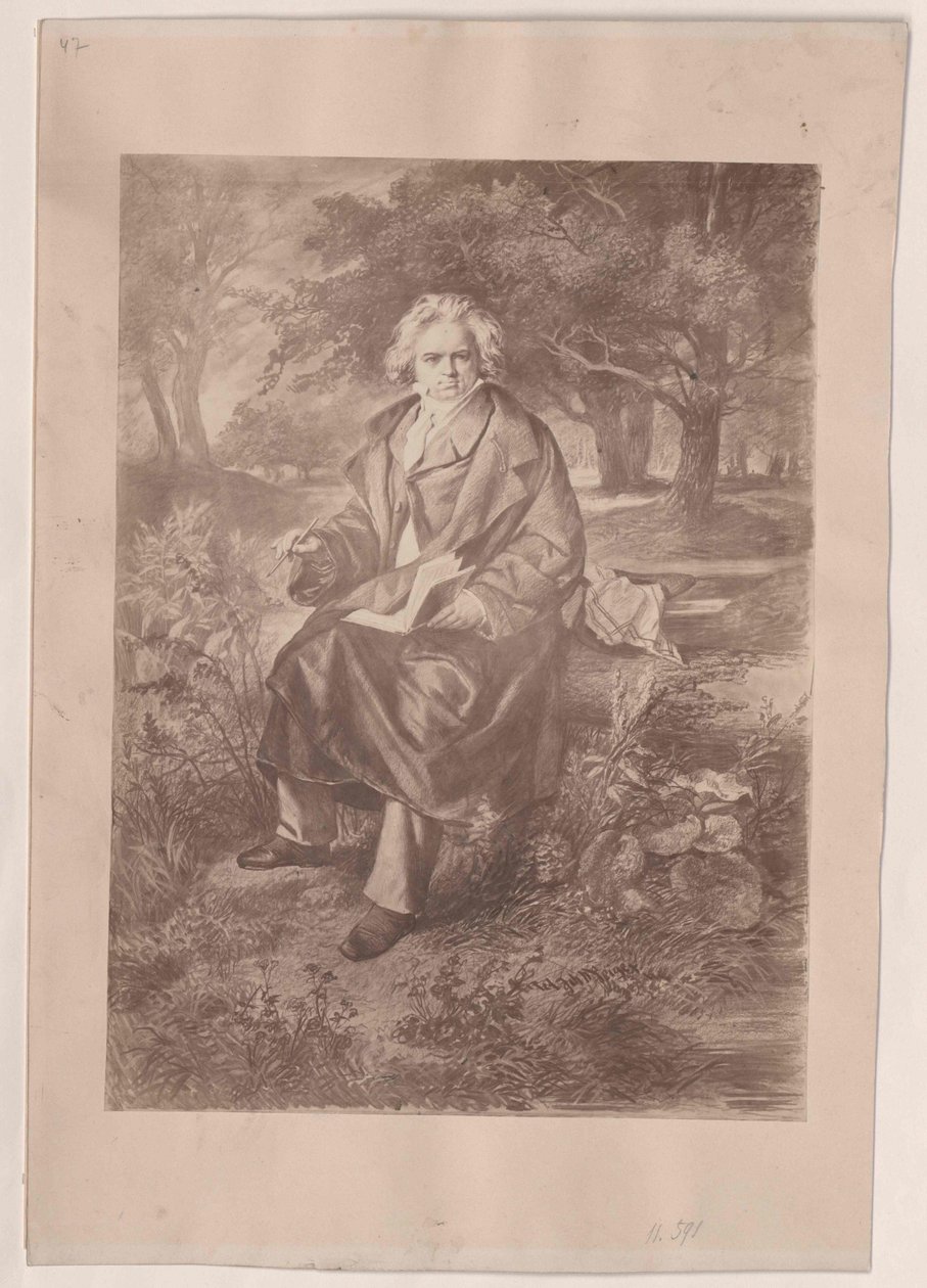 Ludwig van Beethoven od Artist Unknown