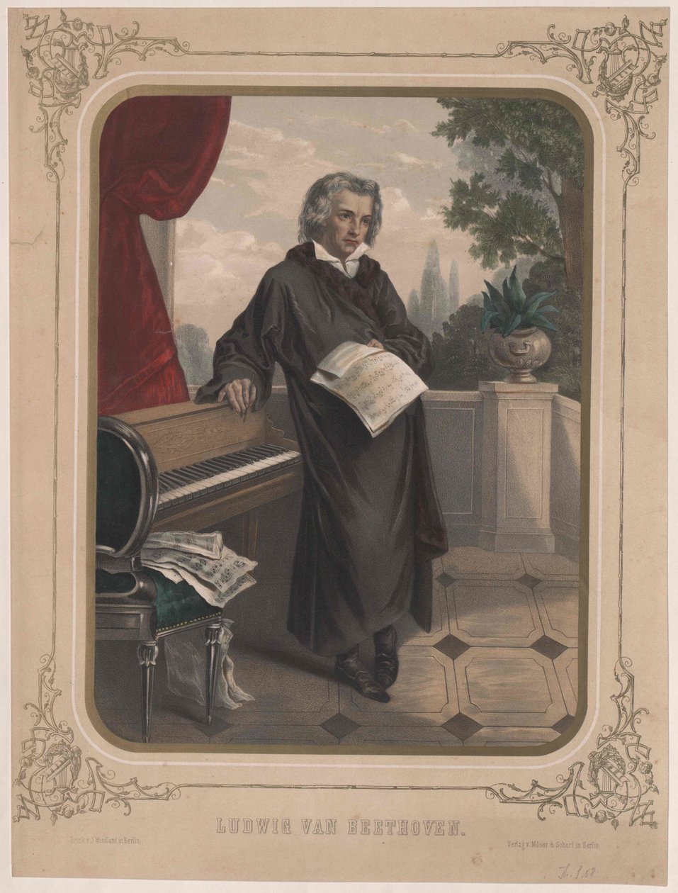 Ludwig van Beethoven od Artist Unknown