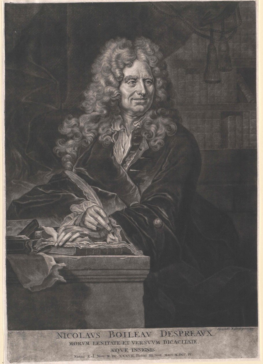 Nicolas Boileau-Despreaux od Artist Unknown