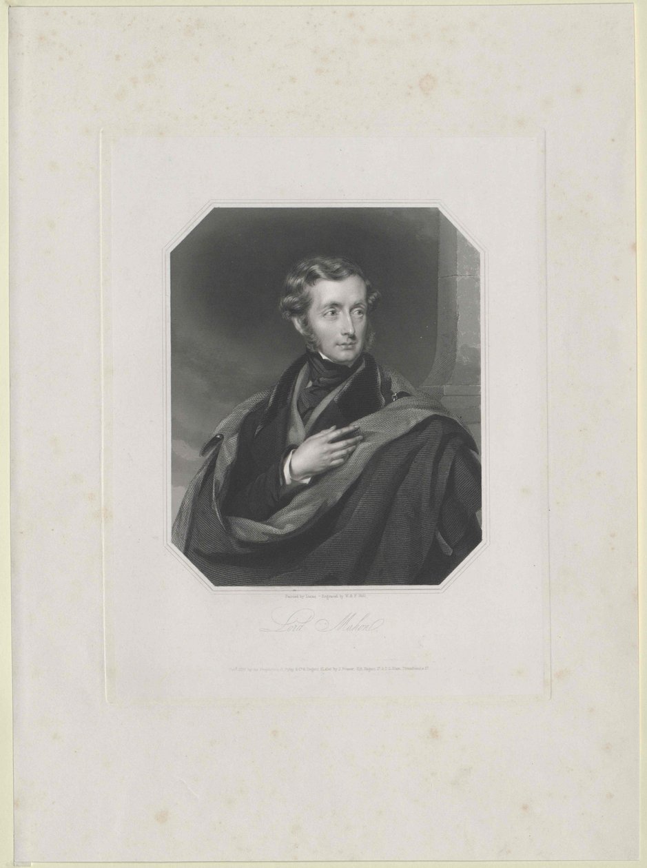 Philip Henry hrabě vikomt Mahon Stanhope od Artist Unknown