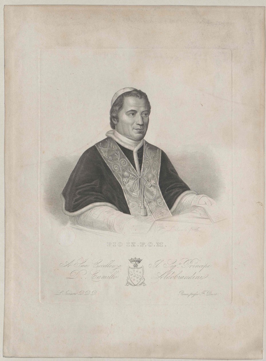 Papež Pius IX. od Artist Unknown