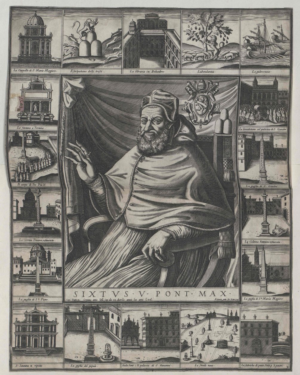 Papež Sixtus V. od Artist Unknown