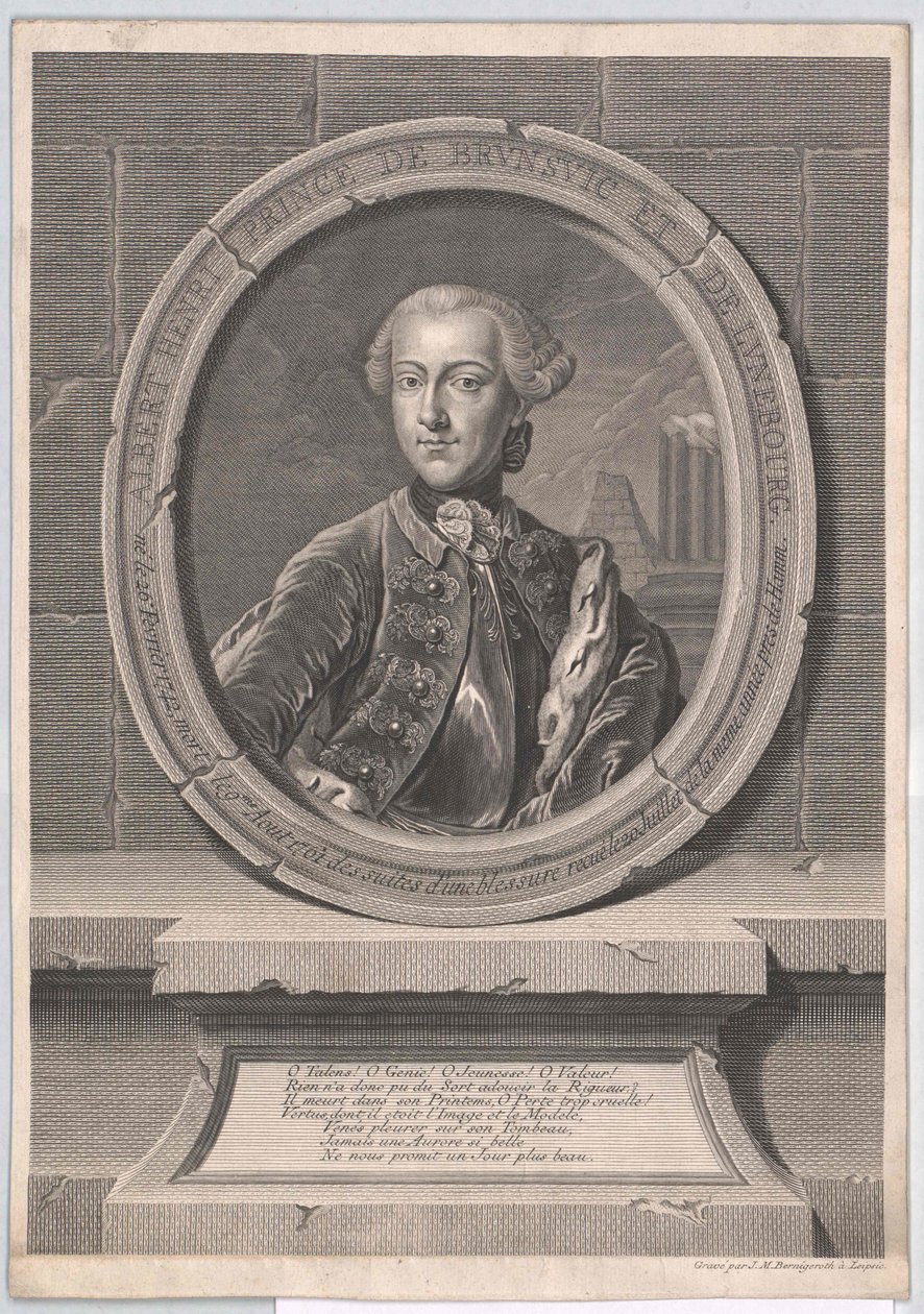 Princ brunšvicko-wolfenbuettský Albrecht Jindřich od Artist Unknown