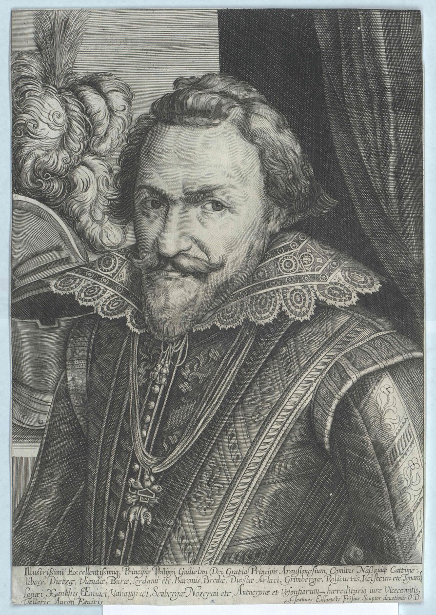 Oranžský princ Philipp Wilhelm (tisk) od Artist Unknown